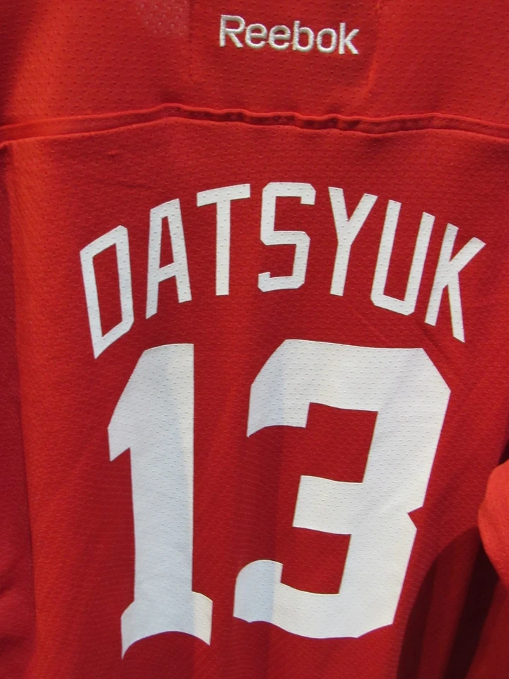 Detroit Red Wings NHL Hockey Jersey Pavel Datsyuk Reebok Youth L /  XL - Image 3 of 4