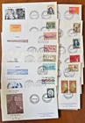 Denmark First Day Covers: 1970-  all 11 issues:  all with neatly typed address