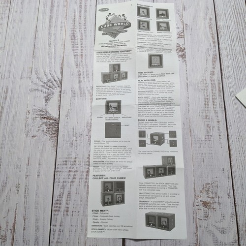Instruction Manual Series 3 for Cube World Stick People Sticking Together Radica - Picture 2 of 3