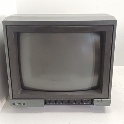 Philips VS0080/00 Farbmonitor CRT MSX/MSX2 SCART RCA Grau *** REPARATURBEDÜRFTIG!