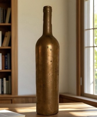 Antique Brown Glass Bottle Pre-1900 Utility