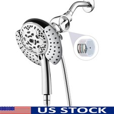 2in1 High Pressure Shower Head Handheld Fixed W/ Filter 21 Modes Spa Experience