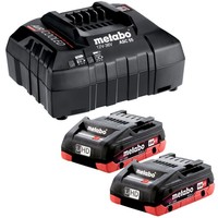 Metabo Basis Set 2X Lihd Akkupack 18 V/ 4.0 Ah LadegeräT Asc 55 (685163000)