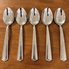Reed & Barton American Classic Stainless Teaspoons Set of 5 Flatware