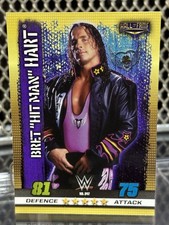 2017 Topps WWE Slam Attax Bret “Hitman” Hart Wrestling Card #247 WWF HOF Legend