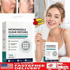 NEW Microneedle Patches 144pcs For Skin Tags Warts Acne Pimple Removal 20 OFF