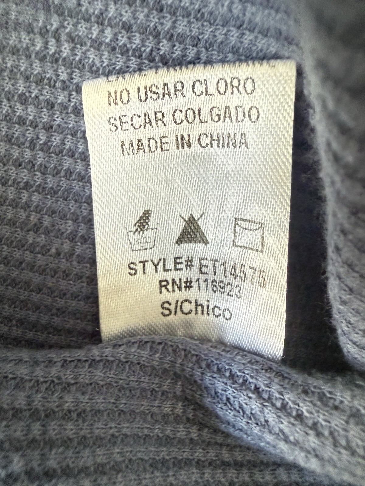 Easel Patchwork Thermal Top Leopard Boho Waffle K… - image 5