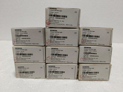 SIEMENS COMPACT LED PILOT LIGHT VOLTAGE 110VDC LOT OF 10 PCS