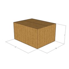 50 13x10x7 Kraft Brown Corrugated Shipping Boxes 32 ECT Single-Wall New