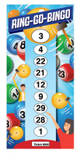 RING-GO-BINGO THEMED FUN BINGO FLYERS 100 SHEETS