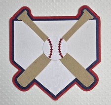 Baseball Base Title. Scrapbook, Card Making Paper Piecing