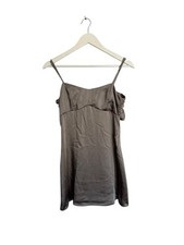 Urban Outfitters Light Before Dark Satin Tie Bow Back Slip Mini Dress Size S 8