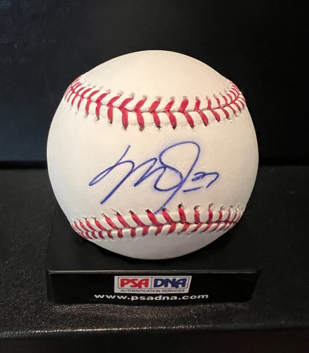 MIKE TROUT Autographed Official MLB Manfred Baseball PSA/DNA LOA "Z08244" 10-15