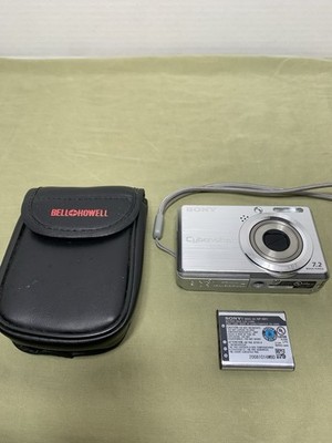 Sony Cyber-shot DSC-S750 7.2MP 3x Optical CCD Digital Camera-Silver 100% Working