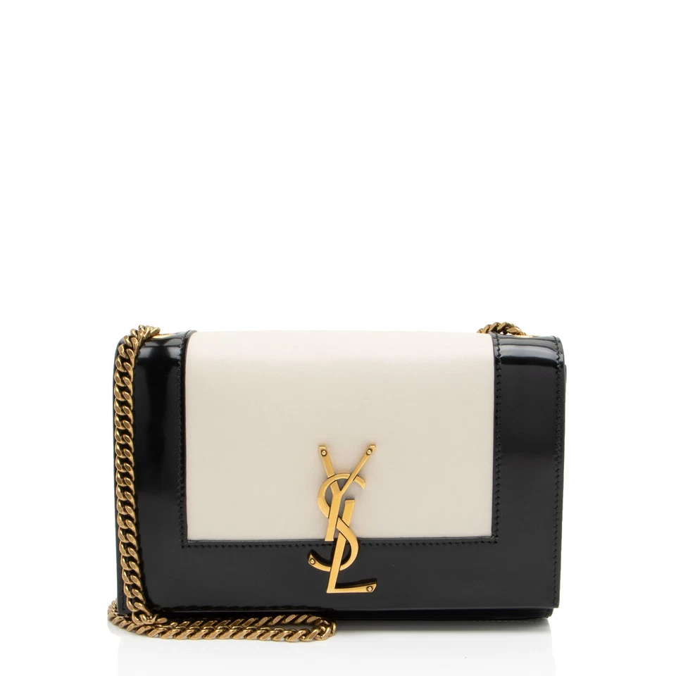 Saint Laurent Nappa Leather Bicolor Kate Small Shoulder Bag