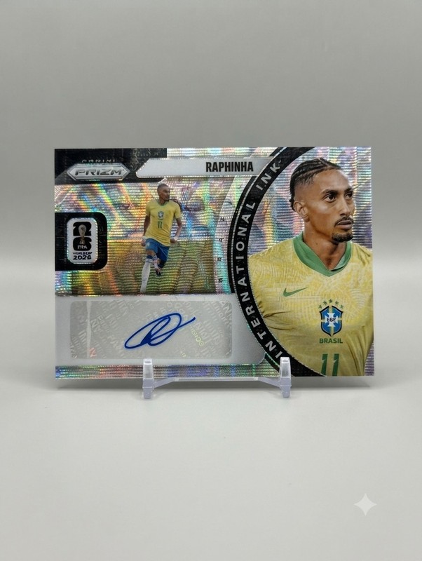 2026 Panini Prizm FIFA World Cup International Ink Raphinha Auto #II-R SP Brazil
