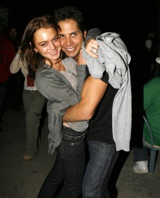 Lindsay Lohan Joe Francis at Six Flags Magic Mountain's Birthday B- Old Photo 8