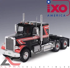 IXO TR21822  1:43 FREIGHTLINER FLC 120 64 T 1977 YELLOW W/ SLEEPER BLACK