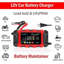 Smart Car Battery Charger 12V 6A Maintainer Trickle Charger Motorcycle AGM