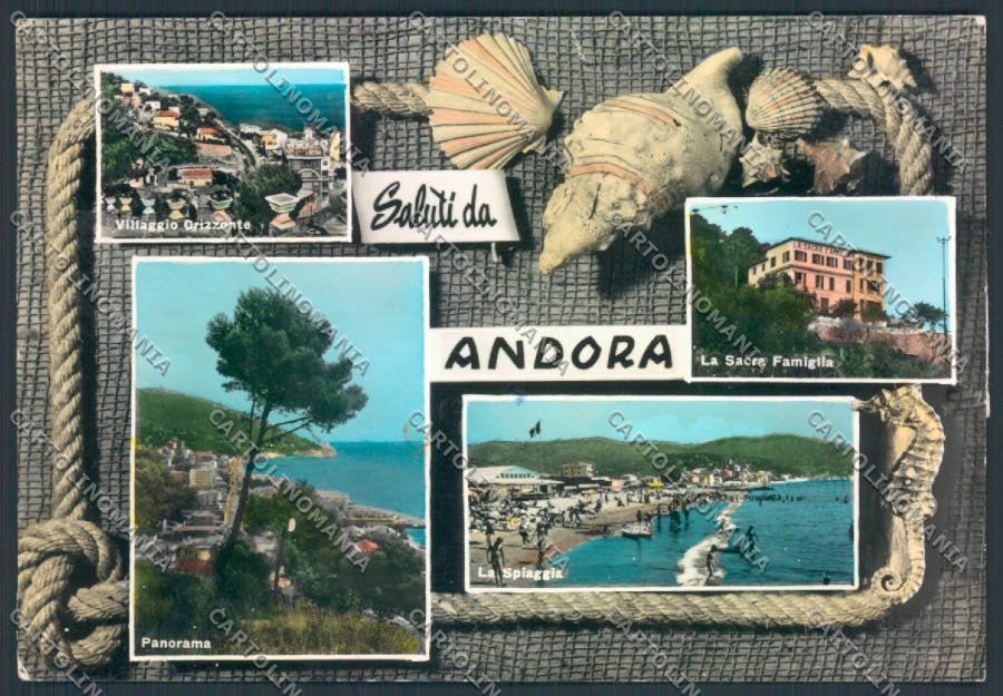 Savona Andora COLLA foto FG cartolina ZF3508