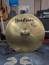 Headliner 16" Inch Crash Cymbal | Vintage Made In Germany | Real Brass