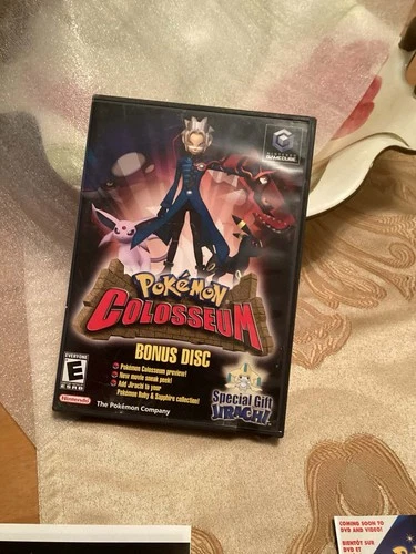 Nintendo GameCube Pokemon Colosseum Bonus Disc Special Gift Jirachi CIB