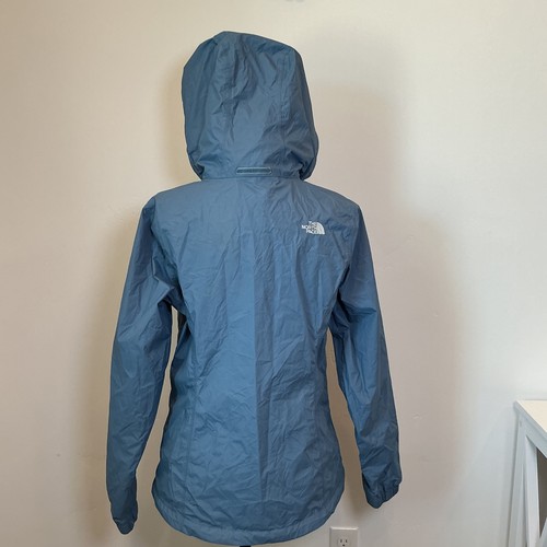 The North Face Hyvent Blue Rain Jacket Hooded Lightweight Coat sz M - Picture 4 of 9