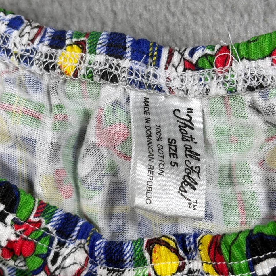 Bragas vintage Looney Tunes para mujer 5 ropa interior Marvin Martian Warner Bros nuevas con etiquetas Foto 2 de 4