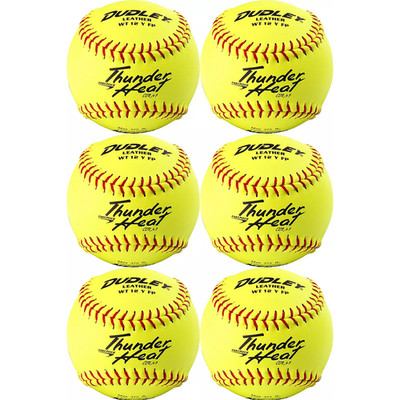 Dudley 12'' NFHS Thunder Heat Fastpitch Softballs (6 pack): 4D147WR