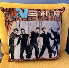Vintage Collectible NSYNC Tapestry Throw Pillow