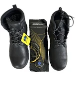 Mens Waterproof Steel/Soft Toe Work Boots/Shoes Leather,Lace Up,Round Toe 10.5