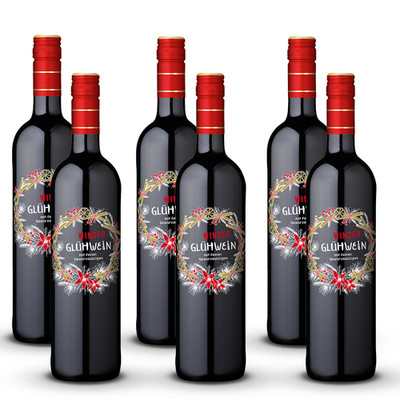 Gerstacker Deutscher Winzerglühwein Rot, sortenreines Weinpaket (6x0,75l)