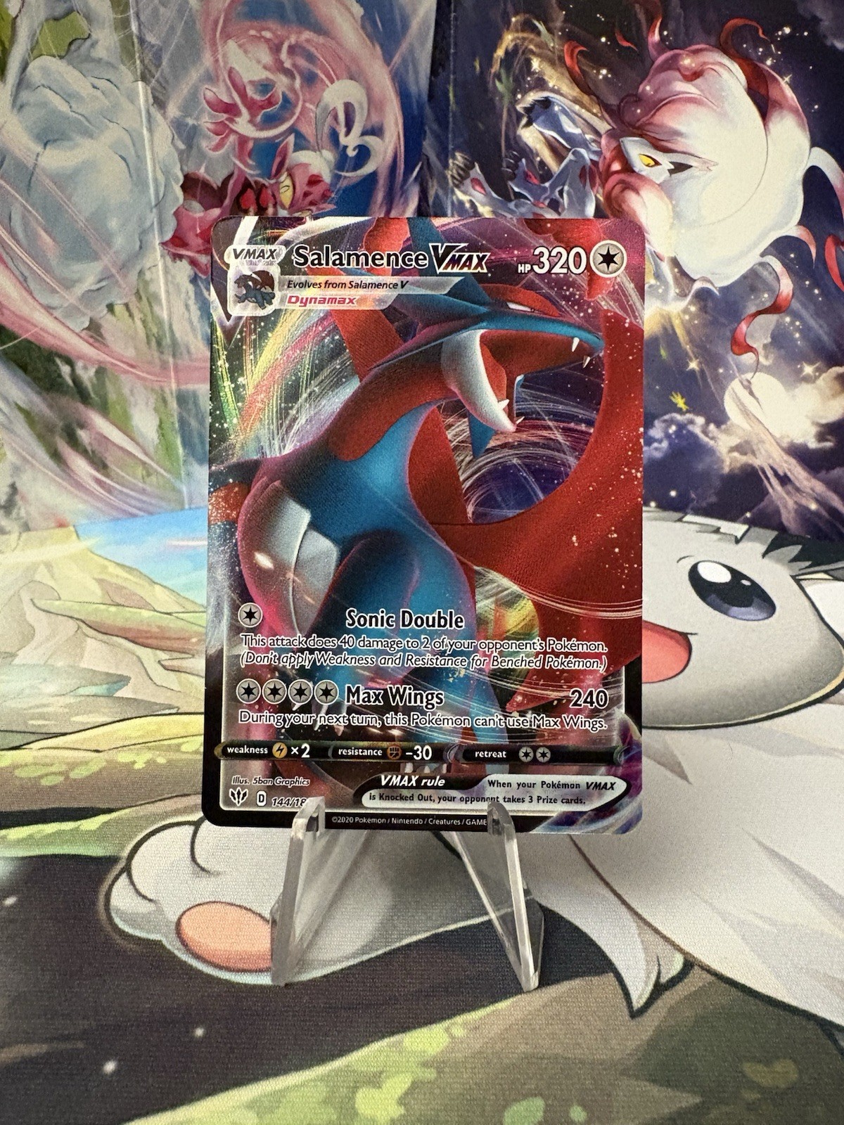 Salamence VMAX 144/189 Swsh03: Darkness Ablaze Holo