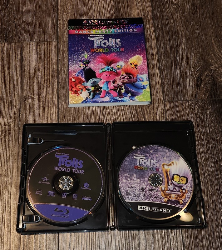 Trolls World Tour (4k UHD/BLU RAY COMBO  *NO DIGITAL CODE*) SLIP COVER INCLUDED 