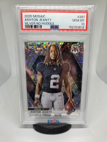 2025 Mosaic Ashton Jeanty RC  No Huddle Rookie #287 PSA 10