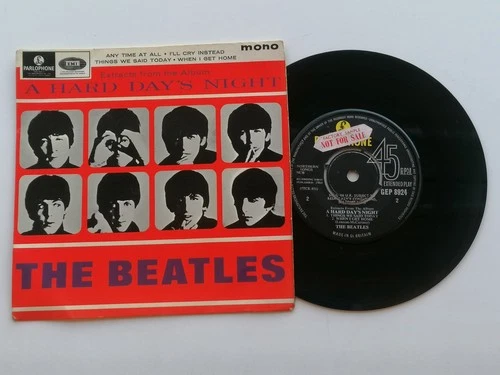 THE BEATLES  A HARD DAY'S NIGHT  No 2 1965 UK EP  NOT FOR SALE 1 M 1 T