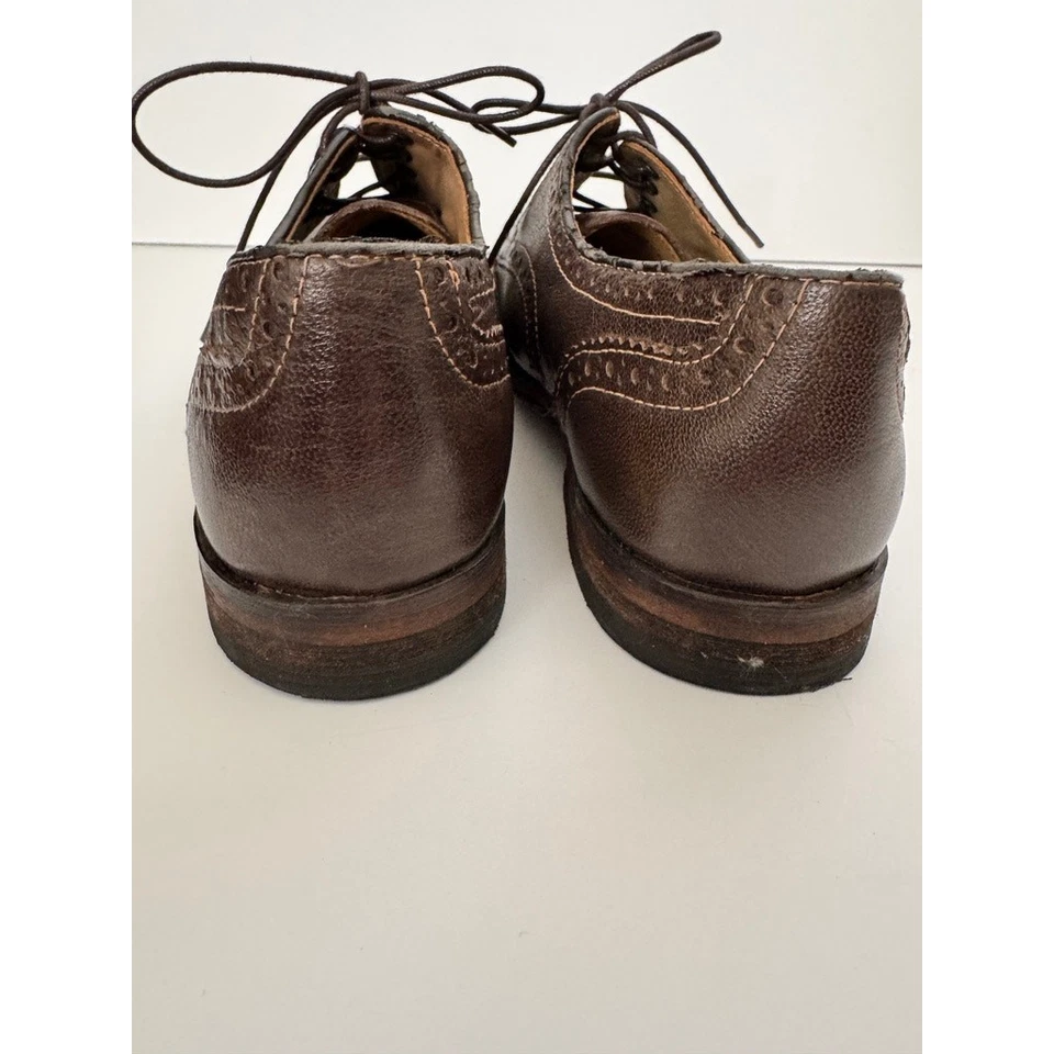 Zapatos Oxford HUSH PUPPIES Para Mujer Talla 8 Brogue Cuero Marrón Oscuro Lindley Foto 4 de 4