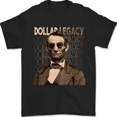 Dollar Erbe Abraham Lincoln Geld Bargeld Hustle Herren 100% Baumwolle