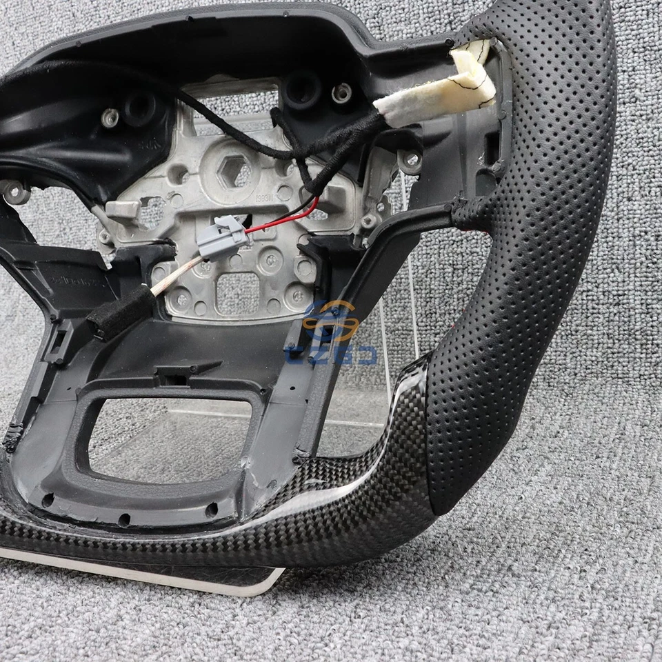 Real Carbon Fiber Steering Wheel Fits Ford F150 F250 Raptor w/Heated 21+ - Image 4 of 4
