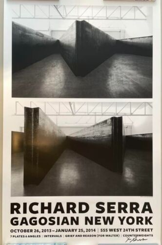 Richard Serra Autographed Poster Limited to Richard Serra Exhibition at New York - Picture 1 of 4