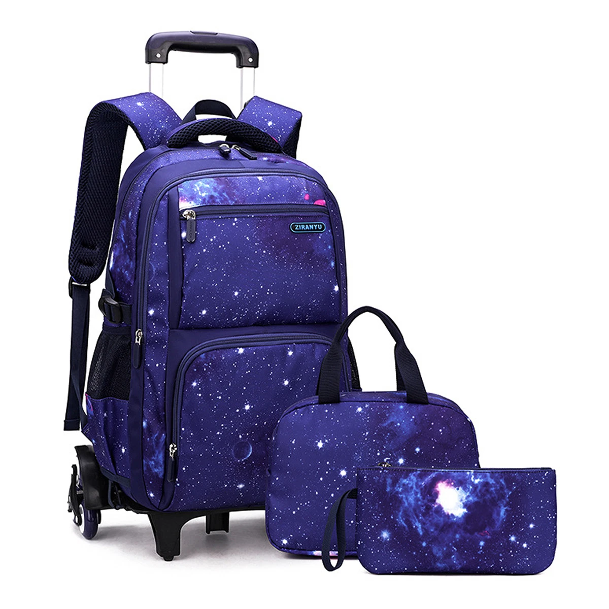 Kids Rolling Backpack for Boys Girls Luggage Wheeled Trolley