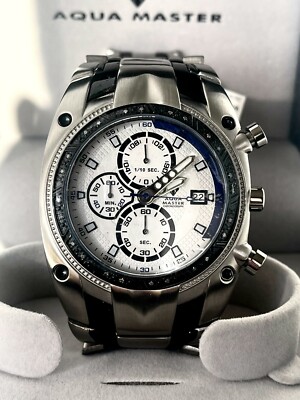 Aqua Master Chronograph W327 SS 0.24CT Diamond 45MM bracelet 8.25''