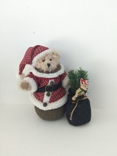 St. Nichol Kringle-klaus Boyds Bear 10" Santa Bear with Gift Bag H4
