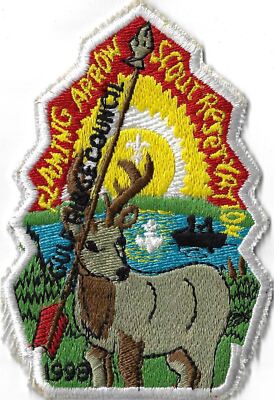 Gulf Ridge Council 1998 Flaming Arrow Scout Reservation WHT Bdr. [MX-10842]