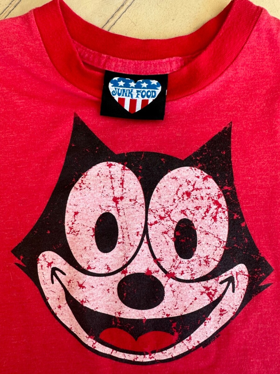 junk food felix the cat vintage T-shirt Red Small RN0100609