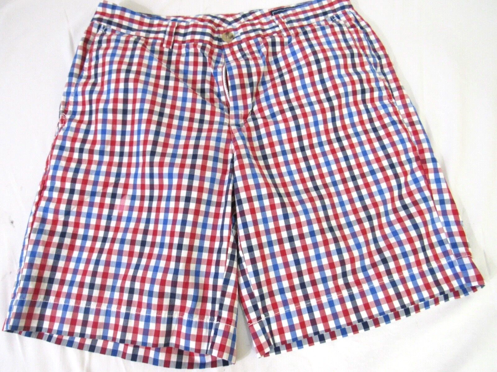 Vineyard Vines Breaker Shorts Mens Size 32 Red White Blue Check