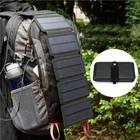 Portable Solar Power Bank Mobile Phone Charger Panel Waterproof Outdoor Camping
