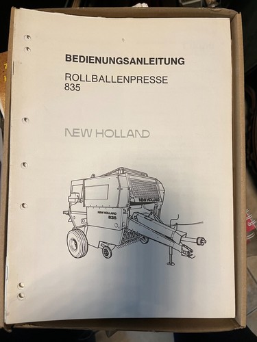 Orig. New Holland Betriebsanleitung Rollballenpresse 835 Ungebraucht