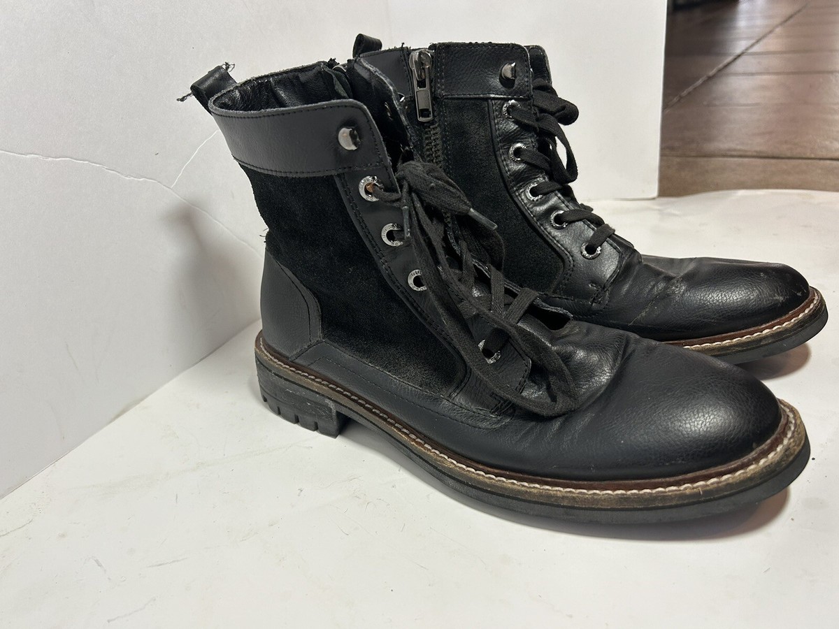 GUESS Men\'s Black Suede Boots with Red Accents GUESS Suede Boots for Men | Mercari main image 2