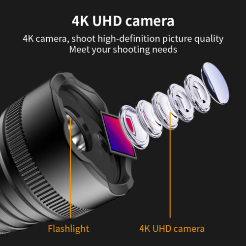 Linterna 4K/1080P HD Cámara Casco Montar Grabadora Impermeable Cámara de Acción - Imagen 2 de 23